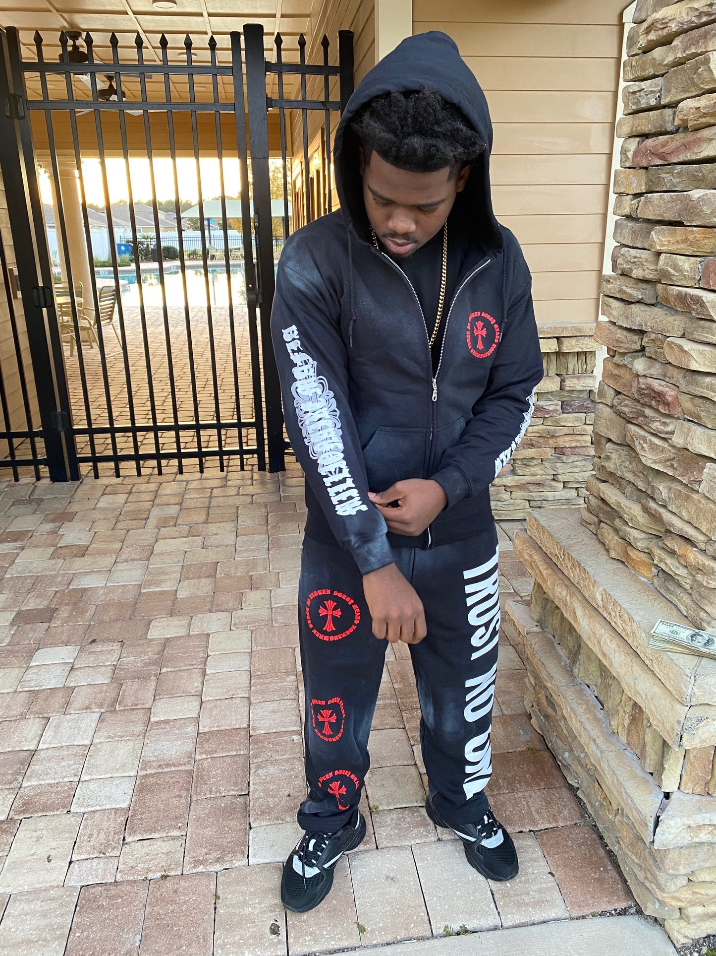 [MM] TrustNo1 Washed Zipup Hoodies